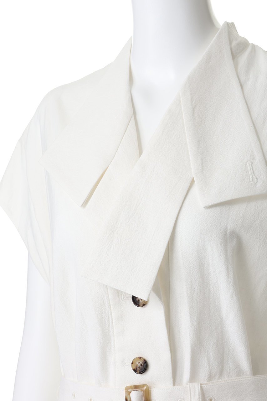 【アキラナカ/AKIRANAKA】のRachele シャツ 人気、トレンドファッション・服の通販 founy(ファニー) 　ファッション　Fashion　レディースファッション　Fashion for Women　トップス・カットソー　Cut & Sew Tops　シャツ・ブラウス・オフィスカジュアル　Elegant Blouses & Button-Ups　アシンメトリー　Asymmetrical Style　ショート　Short, Short Length　スリーブ　Sleeve, Long Sleeve / Short Sleeve　モダン　Modern, Contemporary　リネン　Linen, Linen Fabric　夏　Summer　other-5|ID: prp329100004919339 ipo3291000000036904204