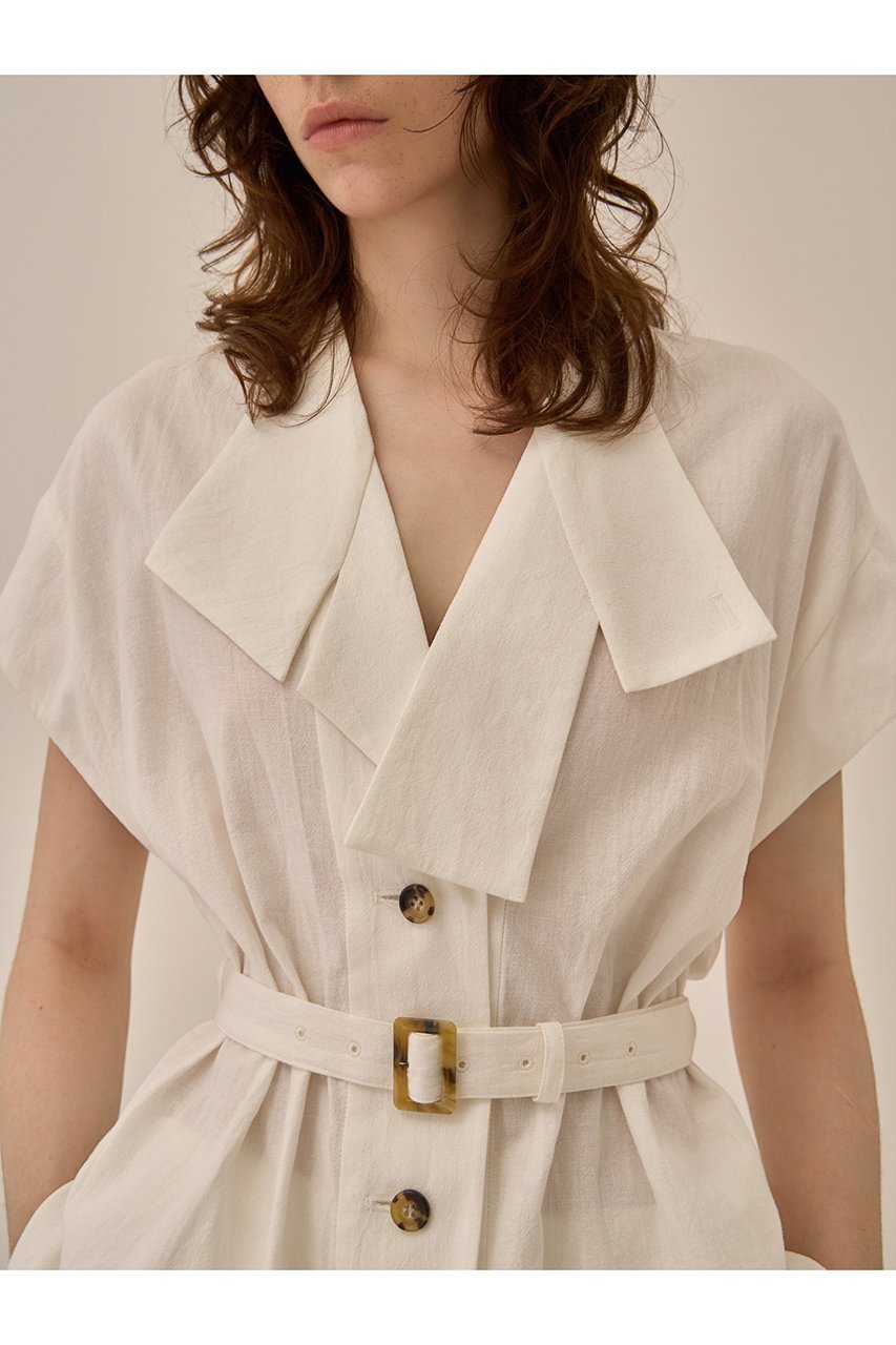 【アキラナカ/AKIRANAKA】のRachele シャツ 人気、トレンドファッション・服の通販 founy(ファニー) 　ファッション　Fashion　レディースファッション　Fashion for Women　トップス・カットソー　Cut & Sew Tops　シャツ・ブラウス・オフィスカジュアル　Elegant Blouses & Button-Ups　アシンメトリー　Asymmetrical Style　ショート　Short, Short Length　スリーブ　Sleeve, Long Sleeve / Short Sleeve　モダン　Modern, Contemporary　リネン　Linen, Linen Fabric　夏　Summer　other-8|ID: prp329100004919339 ipo3291000000036904207