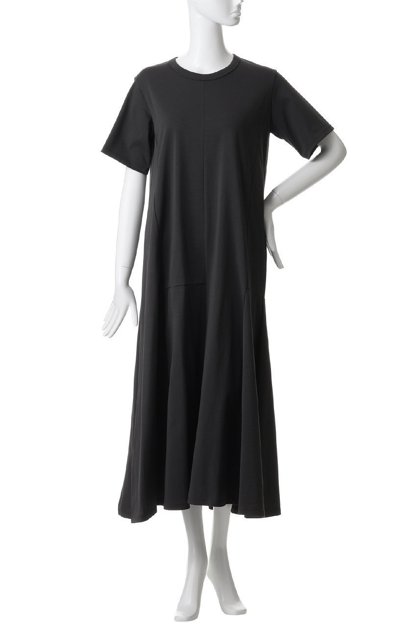 【エリオポール/heliopole】の【PROTAGONISTA】フレアショートスリーブドレス 人気、トレンドファッション・服の通販 founy(ファニー) 　ファッション　Fashion　レディースファッション　Fashion for Women　ワンピース　Dresses　フォーマル・パーティードレス・結婚式用ドレス　Elegant & Casual Dresses　チュニック　Tunic Tops & Dresses　チュニック　Tunic, Long Top　ドレス　Dress, One-Piece　ドレープ　Drape, Draping Fabric　ベーシック　Basic, Essential　ロング　Long, Long-Length　other-2|ID: prp329100004919355 ipo3291000000036904350