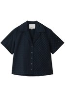 【スリーワン フィリップリム/3.1 Phillip Lim】のBROIDERIE ANGLAISE パッチワーク キャンプ シャツ 大人の最旬トレンドファッション＆コーディネート founy(ファウニー) ファッション Fashion レディースファッション Fashion for Women トップス・カットソー Cut & Sew Tops シャツ・ブラウス・オフィスカジュアル Elegant Blouses & Button-Ups クール Cool, Chic ショート Short, Short Length スリーブ Sleeve, Long Sleeve / Short Sleeve テーラード Tailored, Tailored Fit バランス Balance, Style Balance パターン Pattern, Design Print パッチワーク Patchwork, Mixed Fabric ビーチ Beach, Seaside モチーフ Motif, Design Theme レース Lace, Lace Fabric 再入荷 Restock / Back in Stock |ID:prp329100004919357