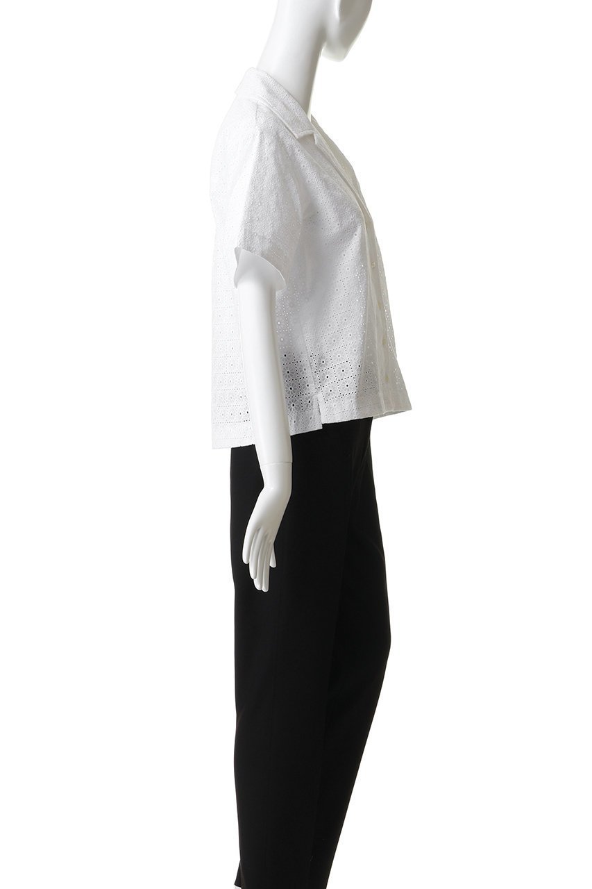 【スリーワン フィリップリム/3.1 Phillip Lim】のBROIDERIE ANGLAISE パッチワーク キャンプ シャツ 人気、トレンドファッション・服の通販 founy(ファニー) 　ファッション　Fashion　レディースファッション　Fashion for Women　トップス・カットソー　Cut & Sew Tops　シャツ・ブラウス・オフィスカジュアル　Elegant Blouses & Button-Ups　クール　Cool, Chic　ショート　Short, Short Length　スリーブ　Sleeve, Long Sleeve / Short Sleeve　テーラード　Tailored, Tailored Fit　バランス　Balance, Style Balance　パターン　Pattern, Design Print　パッチワーク　Patchwork, Mixed Fabric　ビーチ　Beach, Seaside　モチーフ　Motif, Design Theme　レース　Lace, Lace Fabric　other-3|ID: prp329100004919357 ipo3291000000036904366