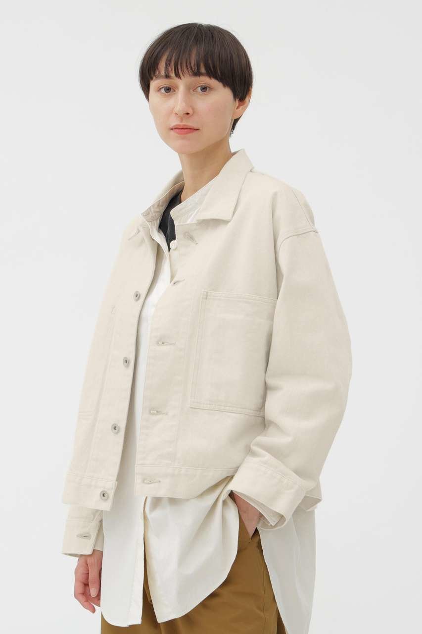 【マーガレットハウエル/MARGARET HOWELL】のCANTON NATURAL DENIM BLOUSON 人気、トレンドファッション・服の通販 founy(ファニー) ファッション Fashion レディースファッション Fashion for Women アウター Coat / Outerwear Collection レディースジャケット・軽アウター Jackets ブルゾンジャケット・スポーティアウター Blouson Jackets コンパクト Compact, Small Size ジャケット Jacket, Outerwear スマート Smart, Elegant デニム Denim, Jeans Material ブルゾン Blouson, Bomber Jacket ポケット Pocket, Pocket Detail ワイド Wide, Wide Fit エレガント 上品 Elegant other-1|ID: prp329100004919358 ipo3291000000036904380