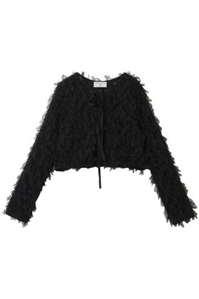 【ルール ロジェット/leur logette】 ストレッチチュールカーディガン人気、トレンドファッション・服の通販 founy(ファニー) ファッション Fashion レディースファッション Fashion for Women トップス・カットソー Cut & Sew Tops カーディガン・羽織り Layered Style Cardigans シャツ・ブラウス・オフィスカジュアル Elegant Blouses & Button-Ups ロングTシャツ・Tシャツ Longline T-Shirts & Tees カットソー・ベーシックTシャツ Cut-and-Sewn Tops / Stretch Tees & Basics カーディガン Cardigan, Knitwear ストレッチ Stretch, Stretchy Fabric チュール Tulip, Tulip Motif フロント Front, Front Design リボン Ribbon, Bow |ID:prp329100004919371