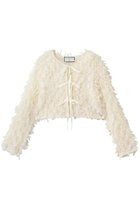 【ルール ロジェット/leur logette】のストレッチチュールカーディガン 人気、トレンドファッション・服の通販 founy(ファニー) ファッション Fashion レディースファッション Fashion for Women トップス・カットソー Cut & Sew Tops カーディガン・羽織り Layered Style Cardigans シャツ・ブラウス・オフィスカジュアル Elegant Blouses & Button-Ups ロングTシャツ・Tシャツ Longline T-Shirts & Tees カットソー・ベーシックTシャツ Cut-and-Sewn Tops / Stretch Tees & Basics カーディガン Cardigan, Knitwear ストレッチ Stretch, Stretchy Fabric チュール Tulip, Tulip Motif フロント Front, Front Design リボン Ribbon, Bow thumbnail オフホワイト|ID: prp329100004919371 ipo3291000000036904503