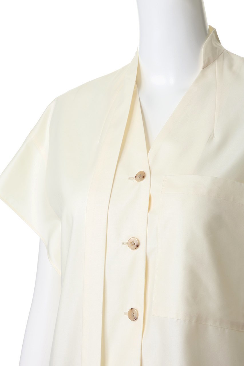 【スタニングルアー/STUNNING LURE】の【Waltz】グロッシーアシンメトリーカラーシャツ 人気、トレンドファッション・服の通販 founy(ファニー) 　ファッション　Fashion　レディースファッション　Fashion for Women　トップス・カットソー　Cut & Sew Tops　シャツ・ブラウス・オフィスカジュアル　Elegant Blouses & Button-Ups　アシンメトリー　Asymmetrical Style　インナー　Innerwear　ショルダー　Shoulder, Shoulder Strap　ジャケット　Jacket, Outerwear　スリーブ　Sleeve, Long Sleeve / Short Sleeve　ドロップ　Drop Shoulder, Dropped Style　バランス　Balance, Style Balance　ヘムライン　Hemline, Bottom Cut　モダン　Modern, Contemporary　ラウンド　Round, Round Neck　ロング　Long, Long-Length　other-5|ID: prp329100004919376 ipo3291000000036904543