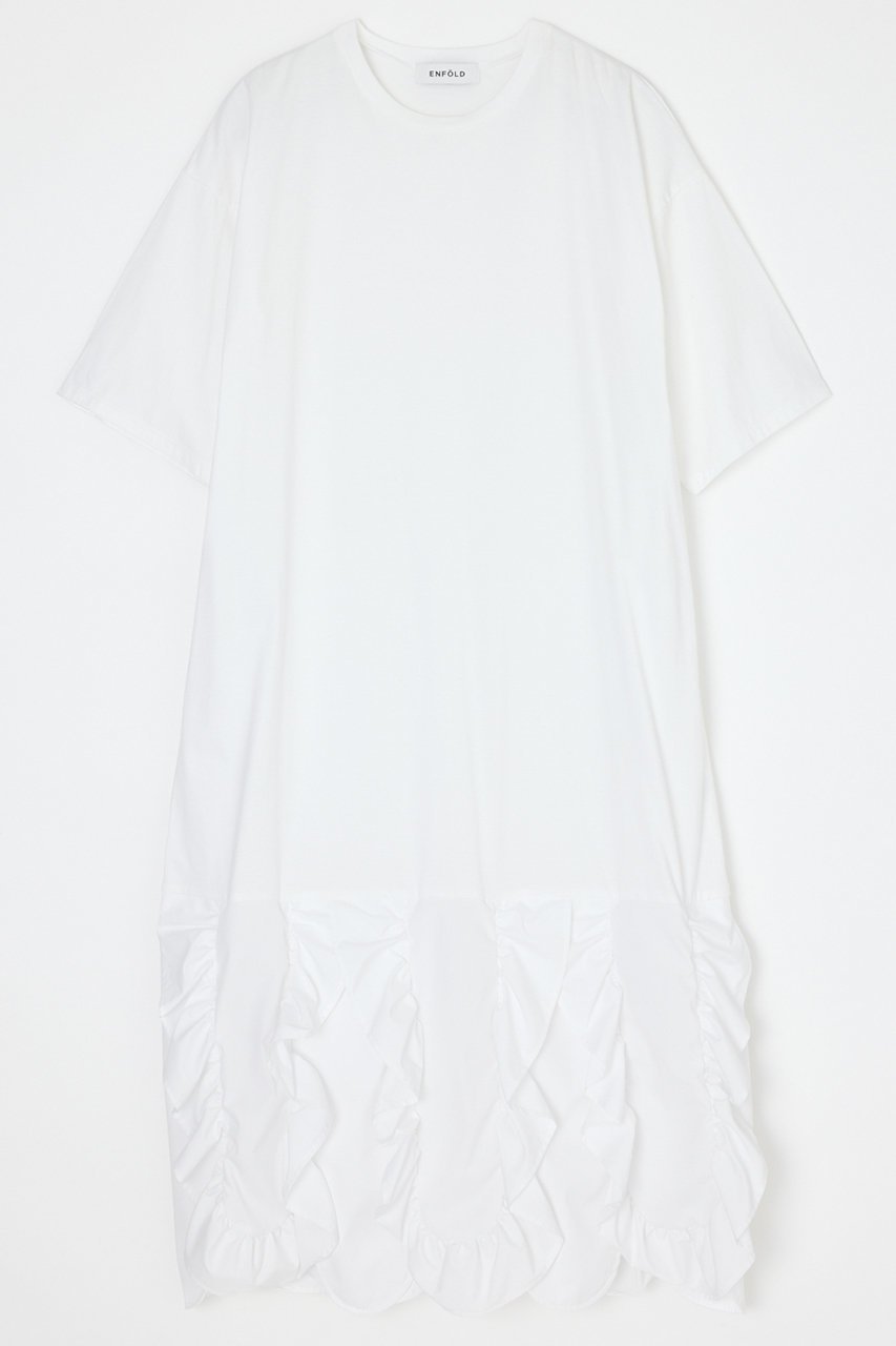 【エンフォルド/ENFOLD】のFRILL-HEM DRESS 人気、トレンドファッション・服の通販 founy(ファニー) 　ファッション　Fashion　レディースファッション　Fashion for Women　ワンピース　Dresses　フォーマル・パーティードレス・結婚式用ドレス　Elegant & Casual Dresses　チュニック　Tunic Tops & Dresses　おすすめ　Recommended / Our Picks　エレガント 上品　Elegant　カットソー　Cut and Sewn Top　シンプル　Simple, Minimal　チュニック　Tunic, Long Top　ドレス　Dress, One-Piece　フリル　Frill, Ruffle　ベスト　Vest, Waistcoat　ロング　Long, Long-Length　再入荷　Restock / Back in Stock　夏　Summer　 other-1|ID: prp329100004919380 ipo3291000000036904573