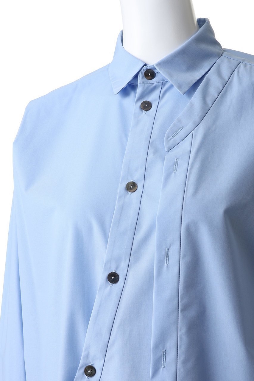 【ナゴンスタンス/nagonstans】のlayered‐front shirt 人気、トレンドファッション・服の通販 founy(ファニー) 　ファッション　Fashion　レディースファッション　Fashion for Women　トップス・カットソー　Cut & Sew Tops　シャツ・ブラウス・オフィスカジュアル　Elegant Blouses & Button-Ups　ロングTシャツ・Tシャツ　Longline T-Shirts & Tees　スリーブ　Sleeve, Long Sleeve / Short Sleeve　ブロード　Broadcloth, Fine Cotton　ロング　Long, Long-Length　other-5|ID: prp329100004919403 ipo3291000000036904922