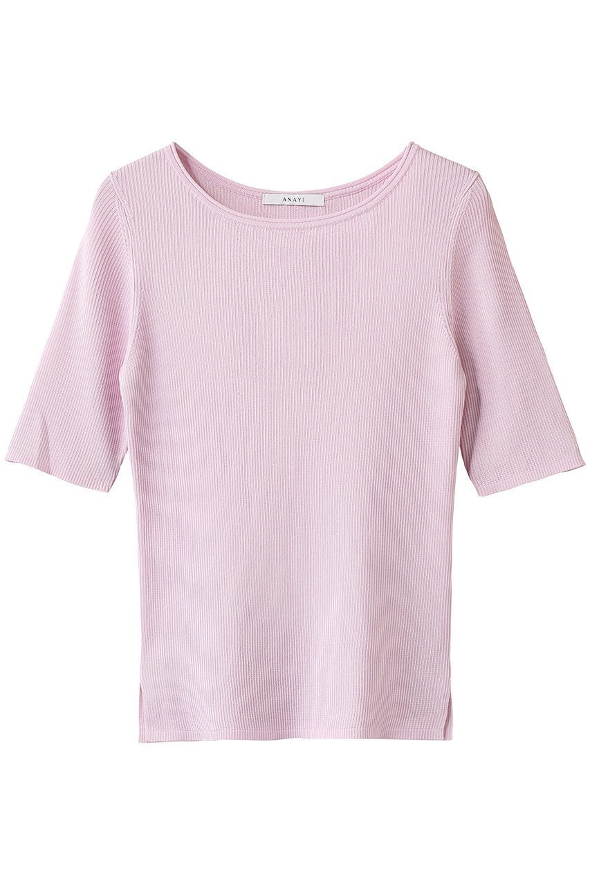 【アナイ/ANAYI】のアセテートポリエステル半袖プルオーバー インテリア・キッズ・メンズ・レディースファッション・服の通販 founy(ファニー) ファッション Fashion レディースファッション Fashion for Women トップス・カットソー Cut & Sew Tops ニット Knit Tops & Sweaters カジュアルプルオーバー・ニットトップス Pullovers & Knit Tops / Casual Pullovers なめらか Smooth, Silky Texture インナー Innerwear ジャケット Jacket, Outerwear 半袖 Short Sleeve, Half Sleeve ビジネス 仕事 通勤 Business / Work / Commuting パープル|ID: prp329100004919420 ipo3291000000036905136
