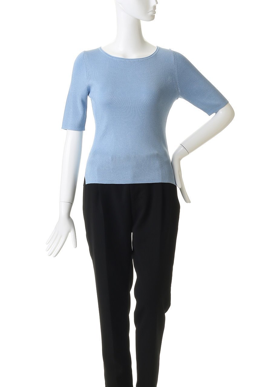 【アナイ/ANAYI】のアセテートポリエステル半袖プルオーバー 人気、トレンドファッション・服の通販 founy(ファニー) ファッション Fashion レディースファッション Fashion for Women トップス・カットソー Cut & Sew Tops ニット Knit Tops & Sweaters カジュアルプルオーバー・ニットトップス Pullovers & Knit Tops / Casual Pullovers なめらか Smooth, Silky Texture インナー Innerwear ジャケット Jacket, Outerwear 半袖 Short Sleeve, Half Sleeve ビジネス 仕事 通勤 Business / Work / Commuting other-2|ID: prp329100004919420 ipo3291000000036905140