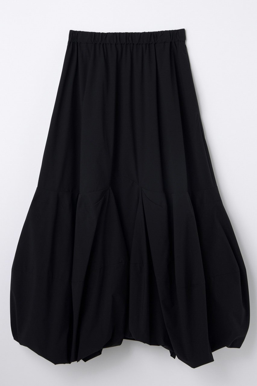 【ナゴンスタンス/nagonstans】のboulder hem skirt インテリア・キッズ・メンズ・レディースファッション・服の通販 founy(ファニー) 　ファッション　Fashion　レディースファッション　Fashion for Women　スカート　Skirts　ロングスカート　Long Skirts / Maxi & Midi Skirts　ストレッチ　Stretch, Stretchy Fabric　タフタ　Taffeta, Structured Fabric　フォルム　Silhouette, Form　ロング　Long, Long-Length　再入荷　Restock / Back in Stock　Black|ID: prp329100004919425 ipo3291000000036905251