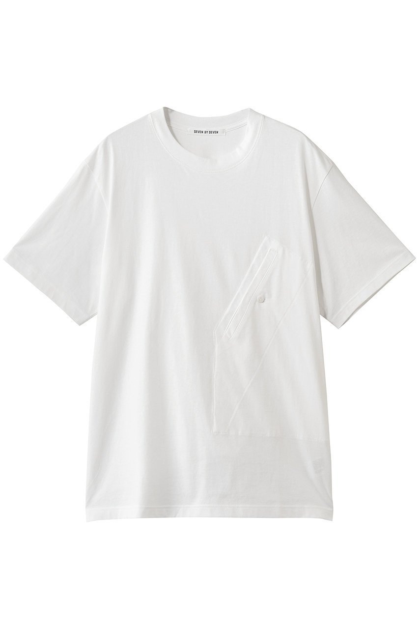 【セブン バイ セブン/SEVEN BY SEVEN / MEN】の【MEN】HUNTING POCKET Tシャツ ショートスリーブ インテリア・キッズ・メンズ・レディースファッション・服の通販 founy(ファニー) ファッション Fashion メンズファッション Fashion for Men トップス・カットソー Cut & Sew Tops メンズシャツ Shirts ショート Short, Short Length シンプル Simple, Minimal スリーブ Sleeve, Long Sleeve / Short Sleeve ポケット Pocket, Pocket Detail 新作・新入荷 New Arrivals / New In ホワイト|ID: prp329100004919428 ipo3291000000036905275