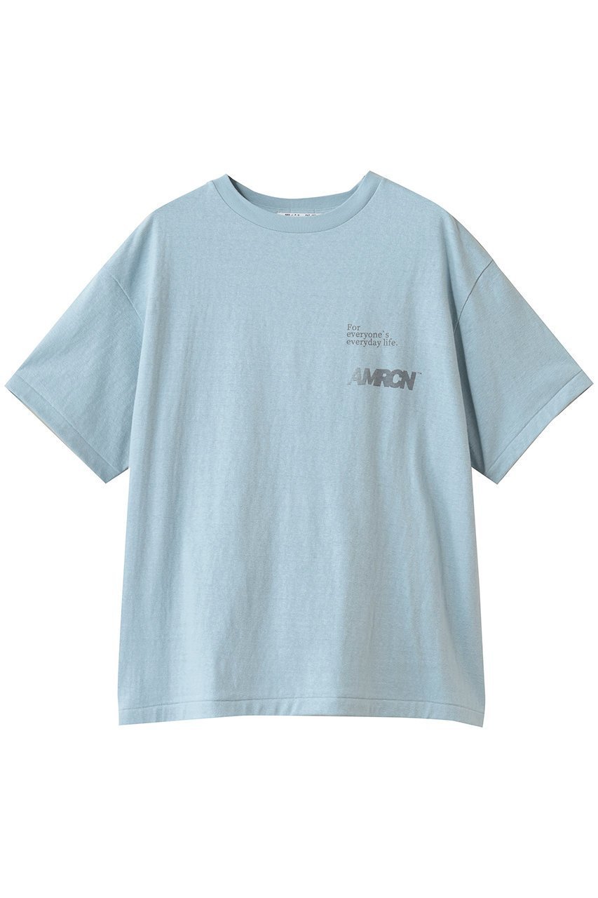 【アメリカーナ/Americana】のラフィー丸胴プリントTシャツ インテリア・キッズ・メンズ・レディースファッション・服の通販 founy(ファニー) ファッション Fashion レディースファッション Fashion for Women トップス・カットソー Cut & Sew Tops シャツ・ブラウス・オフィスカジュアル Elegant Blouses & Button-Ups ロングTシャツ・Tシャツ Longline T-Shirts & Tees カットソー・ベーシックTシャツ Cut-and-Sewn Tops / Stretch Tees & Basics インナー Innerwear サンダル Sandals, Summer Shoes ショート Short, Short Length スリーブ Sleeve, Long Sleeve / Short Sleeve プリント Print, Printed Pattern ボックス Boxy, Box Shape ボトム Bottoms, Lower Wear リネン Linen, Linen Fabric 新作・新入荷 New Arrivals / New In ブルーグレー|ID: prp329100004919429 ipo3291000000036905282