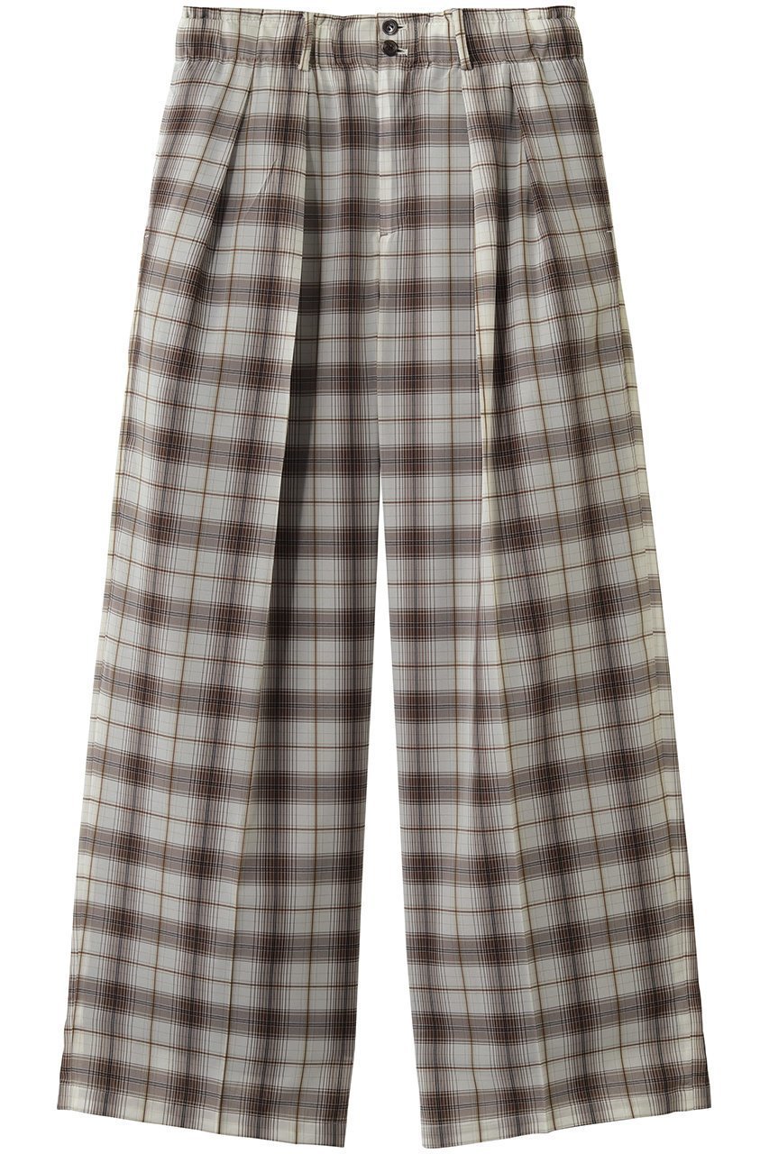 【ミディウミソリッド/MIDIUMISOLID / MEN】の【MEN】sheer check tapered PT パンツ 人気、トレンドファッション・服の通販 founy(ファニー) 　ファッション　Fashion　メンズファッション　Fashion for Men　ボトムス　Bottoms　おすすめ　Recommended / Our Picks　スウェット / スエット　Sweatshirt, Sweatwear　セットアップ　Set-Up, Coordinated Outfit　チェック　Check, Plaid, Tartan　モダン　Modern, Contemporary　夏　Summer　新作・新入荷　New Arrivals / New In　春　Spring　S/S・春夏　SS, Spring/Summer, Warm Season　 other-1|ID: prp329100004919435 ipo3291000000036905326