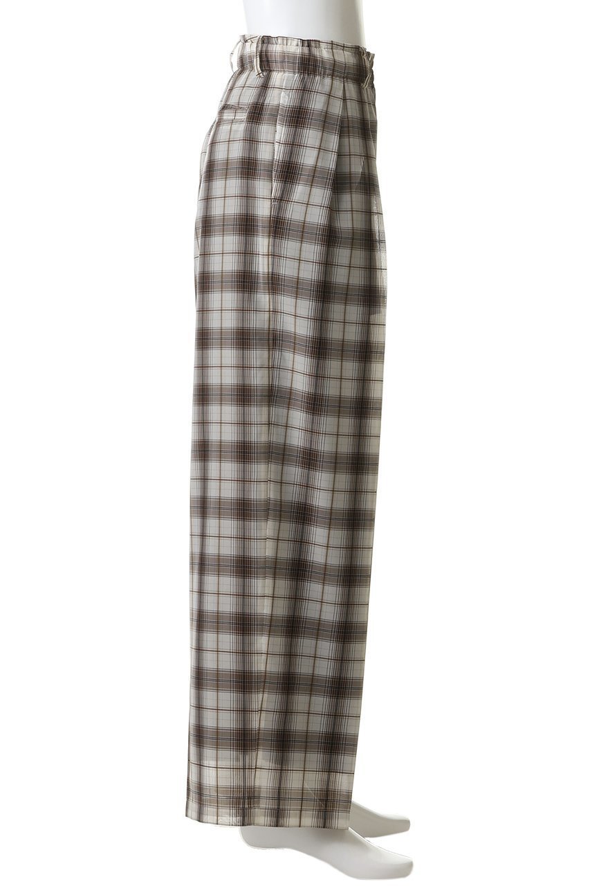 【ミディウミソリッド/MIDIUMISOLID / MEN】の【MEN】sheer check tapered PT パンツ 人気、トレンドファッション・服の通販 founy(ファニー) 　ファッション　Fashion　メンズファッション　Fashion for Men　ボトムス　Bottoms　おすすめ　Recommended / Our Picks　スウェット / スエット　Sweatshirt, Sweatwear　セットアップ　Set-Up, Coordinated Outfit　チェック　Check, Plaid, Tartan　モダン　Modern, Contemporary　夏　Summer　新作・新入荷　New Arrivals / New In　春　Spring　S/S・春夏　SS, Spring/Summer, Warm Season　other-3|ID: prp329100004919435 ipo3291000000036905329