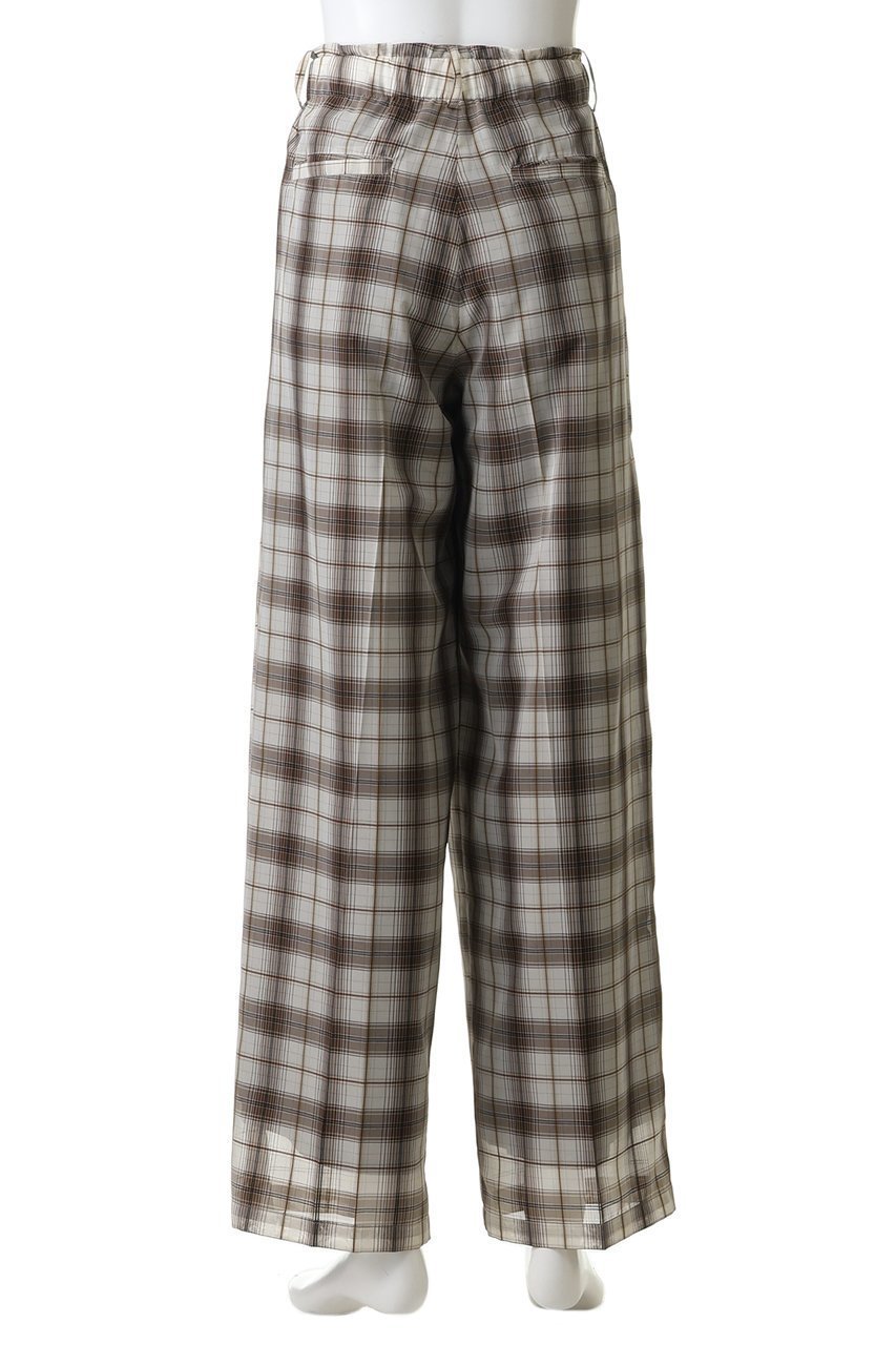【ミディウミソリッド/MIDIUMISOLID / MEN】の【MEN】sheer check tapered PT パンツ 人気、トレンドファッション・服の通販 founy(ファニー) 　ファッション　Fashion　メンズファッション　Fashion for Men　ボトムス　Bottoms　おすすめ　Recommended / Our Picks　スウェット / スエット　Sweatshirt, Sweatwear　セットアップ　Set-Up, Coordinated Outfit　チェック　Check, Plaid, Tartan　モダン　Modern, Contemporary　夏　Summer　新作・新入荷　New Arrivals / New In　春　Spring　S/S・春夏　SS, Spring/Summer, Warm Season　other-4|ID: prp329100004919435 ipo3291000000036905330