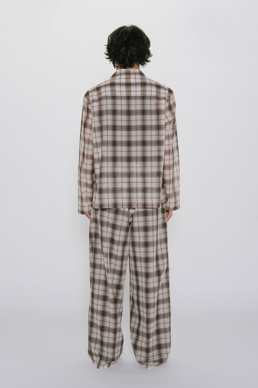 【ミディウミソリッド/MIDIUMISOLID / MEN】の【MEN】sheer check tapered PT パンツ 人気、トレンドファッション・服の通販 founy(ファニー) 　ファッション　Fashion　メンズファッション　Fashion for Men　ボトムス　Bottoms　おすすめ　Recommended / Our Picks　スウェット / スエット　Sweatshirt, Sweatwear　セットアップ　Set-Up, Coordinated Outfit　チェック　Check, Plaid, Tartan　モダン　Modern, Contemporary　夏　Summer　新作・新入荷　New Arrivals / New In　春　Spring　S/S・春夏　SS, Spring/Summer, Warm Season　other-7|ID: prp329100004919435 ipo3291000000036905333