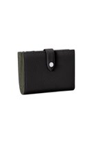 【ボナベンチュラ/BONAVENTURA】の【UNISEX】ベルテッド マルチ ウォレット シュリンクレザー (ミディアム) ブラック×オリーブ|ID: prp329100004919442 ipo3291000000036905458