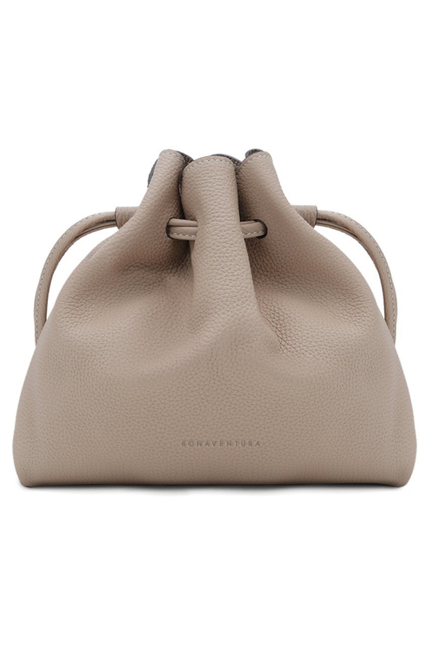 【ボナベンチュラ/BONAVENTURA】のノア バッグ シュリンクレザー インテリア・キッズ・メンズ・レディースファッション・服の通販 founy(ファニー) ファッション Fashion レディースファッション Fashion for Women ポーチ&ミニバッグ Pouches & Mini Bags コンパクト Compact, Small Size コーティング Coating, Coated Finish 巾着 Drawstring Bag, Kinchaku ドローストリング Drawstring, Pull Cord ユニセックス Unisex, Genderless エレガント 上品 Elegant グレージュ|ID: prp329100004919444 ipo3291000000036905519