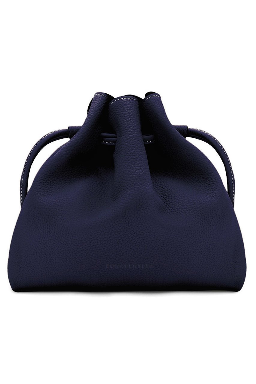 【ボナベンチュラ/BONAVENTURA】のノア バッグ シュリンクレザー インテリア・キッズ・メンズ・レディースファッション・服の通販 founy(ファニー) ファッション Fashion レディースファッション Fashion for Women ポーチ&ミニバッグ Pouches & Mini Bags コンパクト Compact, Small Size コーティング Coating, Coated Finish 巾着 Drawstring Bag, Kinchaku ドローストリング Drawstring, Pull Cord ユニセックス Unisex, Genderless エレガント 上品 Elegant ネイビー|ID: prp329100004919444 ipo3291000000036905521