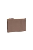 【ボナベンチュラ/BONAVENTURA】のミニジップ ウォレット シュリンクレザー エトープ x イエロー|ID: prp329100004919446 ipo3291000000036905549