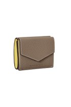 【ボナベンチュラ/BONAVENTURA】の【UNISEX】スモール ウォレット シュリンクレザー エトープ×イエロー|ID: prp329100004919450 ipo3291000000036905595