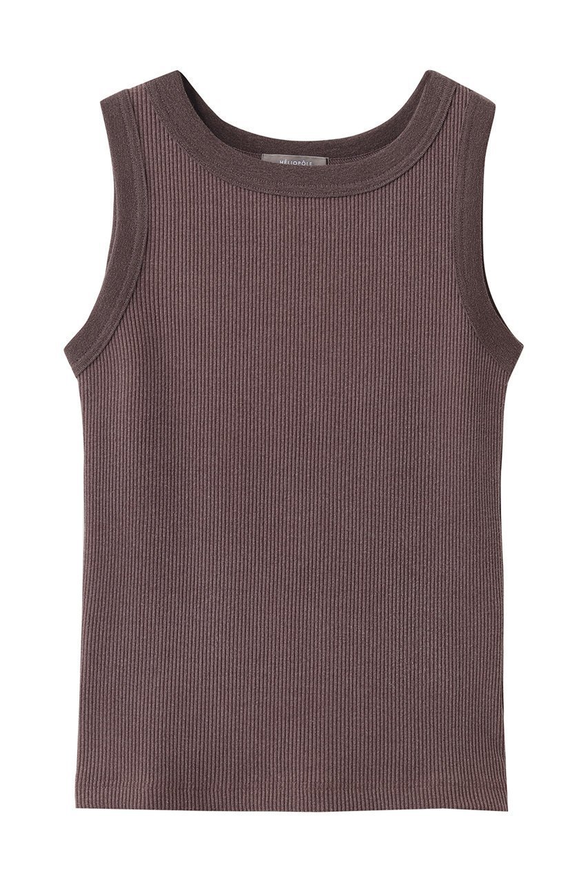 【エリオポール/heliopole】のFADE リブタンクトップ インテリア・キッズ・メンズ・レディースファッション・服の通販 founy(ファニー) 　ファッション　Fashion　レディースファッション　Fashion for Women　トップス・カットソー　Cut & Sew Tops　キャミソール&ノースリーブ　Camisoles & Sleeveless Tops　シャツ・ブラウス・オフィスカジュアル　Elegant Blouses & Button-Ups　ロングTシャツ・Tシャツ　Longline T-Shirts & Tees　カットソー・ベーシックTシャツ　Cut-and-Sewn Tops / Stretch Tees & Basics　キャミソール　Camisole, Spaghetti Strap Top　タンク　Tank Top, Sleeveless Top　ベーシック　Basic, Essential　新作・新入荷　New Arrivals / New In　ワイン|ID: prp329100004919457 ipo3291000000036905689