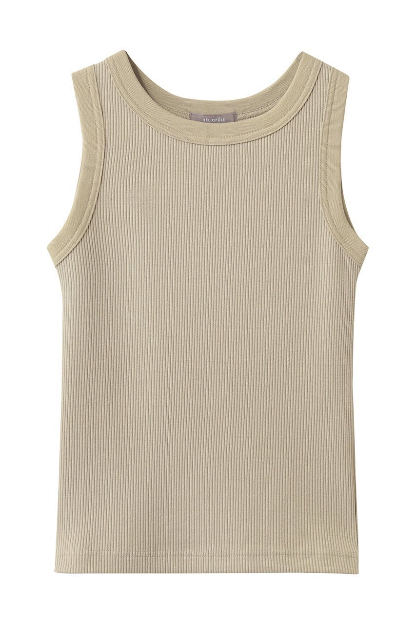 【エリオポール/heliopole】のFADE リブタンクトップ インテリア・キッズ・メンズ・レディースファッション・服の通販 founy(ファニー) 　ファッション　Fashion　レディースファッション　Fashion for Women　トップス・カットソー　Cut & Sew Tops　キャミソール&ノースリーブ　Camisoles & Sleeveless Tops　シャツ・ブラウス・オフィスカジュアル　Elegant Blouses & Button-Ups　ロングTシャツ・Tシャツ　Longline T-Shirts & Tees　カットソー・ベーシックTシャツ　Cut-and-Sewn Tops / Stretch Tees & Basics　キャミソール　Camisole, Spaghetti Strap Top　タンク　Tank Top, Sleeveless Top　ベーシック　Basic, Essential　新作・新入荷　New Arrivals / New In　ベージュ|ID: prp329100004919457 ipo3291000000036905690