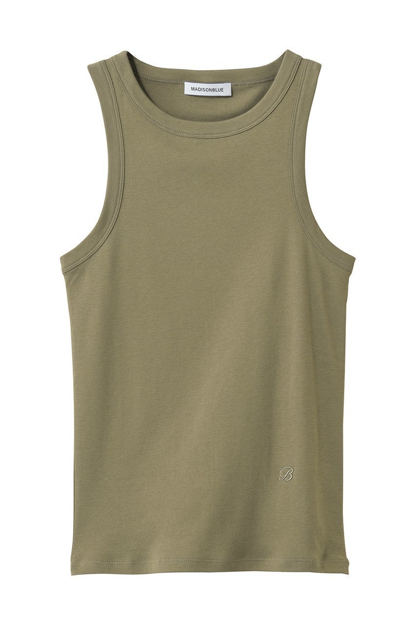 【マディソンブルー/MADISONBLUE】のAMERICAN SLEEVE TANK SOFT COTTON アメリカンスリーブタンクトップ インテリア・キッズ・メンズ・レディースファッション・服の通販 founy(ファニー) 　ファッション　Fashion　レディースファッション　Fashion for Women　トップス・カットソー　Cut & Sew Tops　キャミソール&ノースリーブ　Camisoles & Sleeveless Tops　シャツ・ブラウス・オフィスカジュアル　Elegant Blouses & Button-Ups　ロングTシャツ・Tシャツ　Longline T-Shirts & Tees　カットソー・ベーシックTシャツ　Cut-and-Sewn Tops / Stretch Tees & Basics　アメリカン　American Style　キャミソール　Camisole, Spaghetti Strap Top　スカラップ　Scallop, Scalloped Edge　スカーフ　Scarf, Neckwear　スリーブ　Sleeve, Long Sleeve / Short Sleeve　タンク　Tank Top, Sleeveless Top　フィット　Fit, Slim Fit　新作・新入荷　New Arrivals / New In　カーキ|ID: prp329100004919459 ipo3291000000036905700