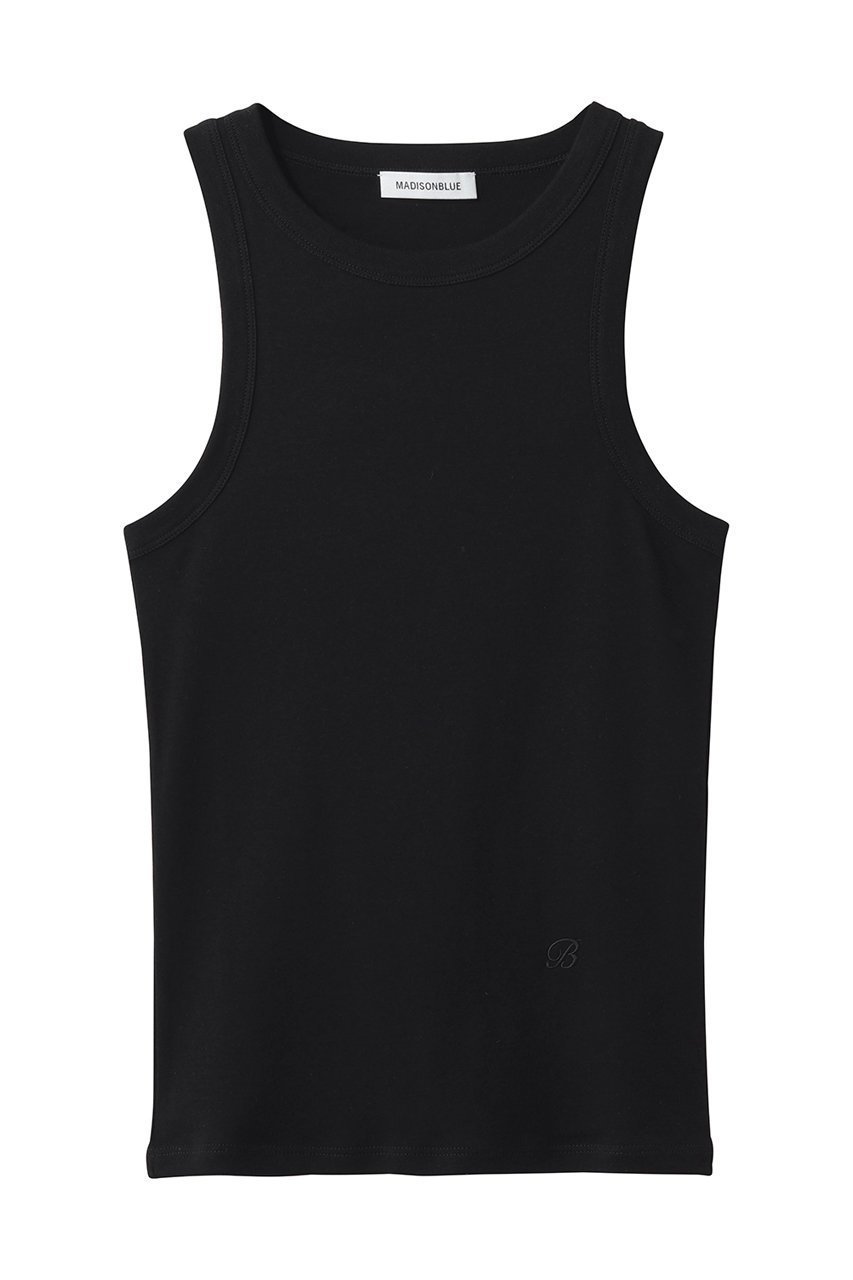 【マディソンブルー/MADISONBLUE】のAMERICAN SLEEVE TANK SOFT COTTON アメリカンスリーブタンクトップ インテリア・キッズ・メンズ・レディースファッション・服の通販 founy(ファニー) 　ファッション　Fashion　レディースファッション　Fashion for Women　トップス・カットソー　Cut & Sew Tops　キャミソール&ノースリーブ　Camisoles & Sleeveless Tops　シャツ・ブラウス・オフィスカジュアル　Elegant Blouses & Button-Ups　ロングTシャツ・Tシャツ　Longline T-Shirts & Tees　カットソー・ベーシックTシャツ　Cut-and-Sewn Tops / Stretch Tees & Basics　アメリカン　American Style　キャミソール　Camisole, Spaghetti Strap Top　スカラップ　Scallop, Scalloped Edge　スカーフ　Scarf, Neckwear　スリーブ　Sleeve, Long Sleeve / Short Sleeve　タンク　Tank Top, Sleeveless Top　フィット　Fit, Slim Fit　新作・新入荷　New Arrivals / New In　ブラック|ID: prp329100004919459 ipo3291000000036905702