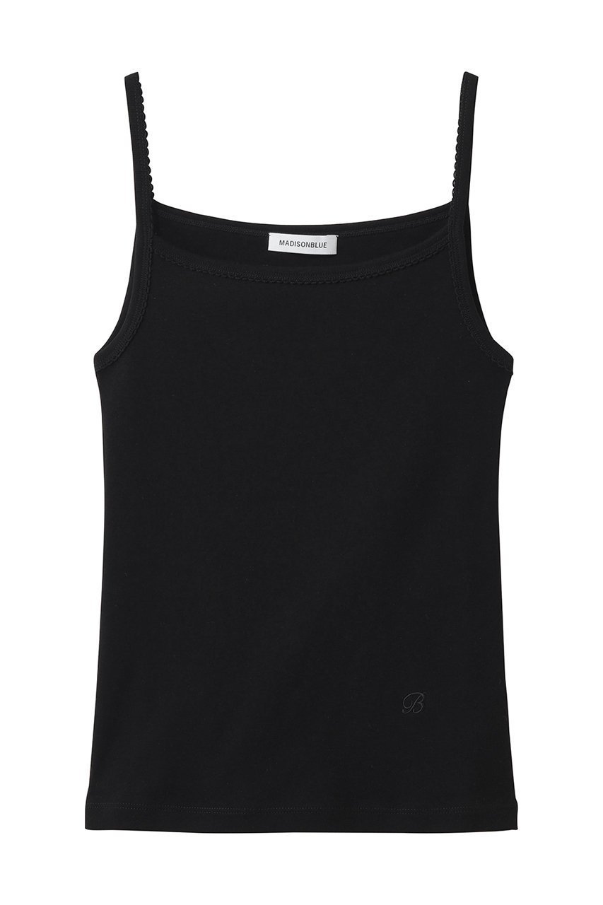 【マディソンブルー/MADISONBLUE】のEMBROIDERED TRIM CAMISOLE SOFT COTTON キャミソール インテリア・キッズ・メンズ・レディースファッション・服の通販 founy(ファニー) ファッション Fashion レディースファッション Fashion for Women トップス・カットソー Cut & Sew Tops キャミソール&ノースリーブ Camisoles & Sleeveless Tops シャツ・ブラウス・オフィスカジュアル Elegant Blouses & Button-Ups ロングTシャツ・Tシャツ Longline T-Shirts & Tees カットソー・ベーシックTシャツ Cut-and-Sewn Tops / Stretch Tees & Basics インナー Innerwear キャミソール Camisole, Spaghetti Strap Top ショート Short, Short Length スリーブ Sleeve, Long Sleeve / Short Sleeve フレア Flare, Flared ボトム Bottoms, Lower Wear モチーフ Motif, Design Theme エレガント 上品 Elegant 新作・新入荷 New Arrivals / New In ブラック|ID: prp329100004919460 ipo3291000000036905705