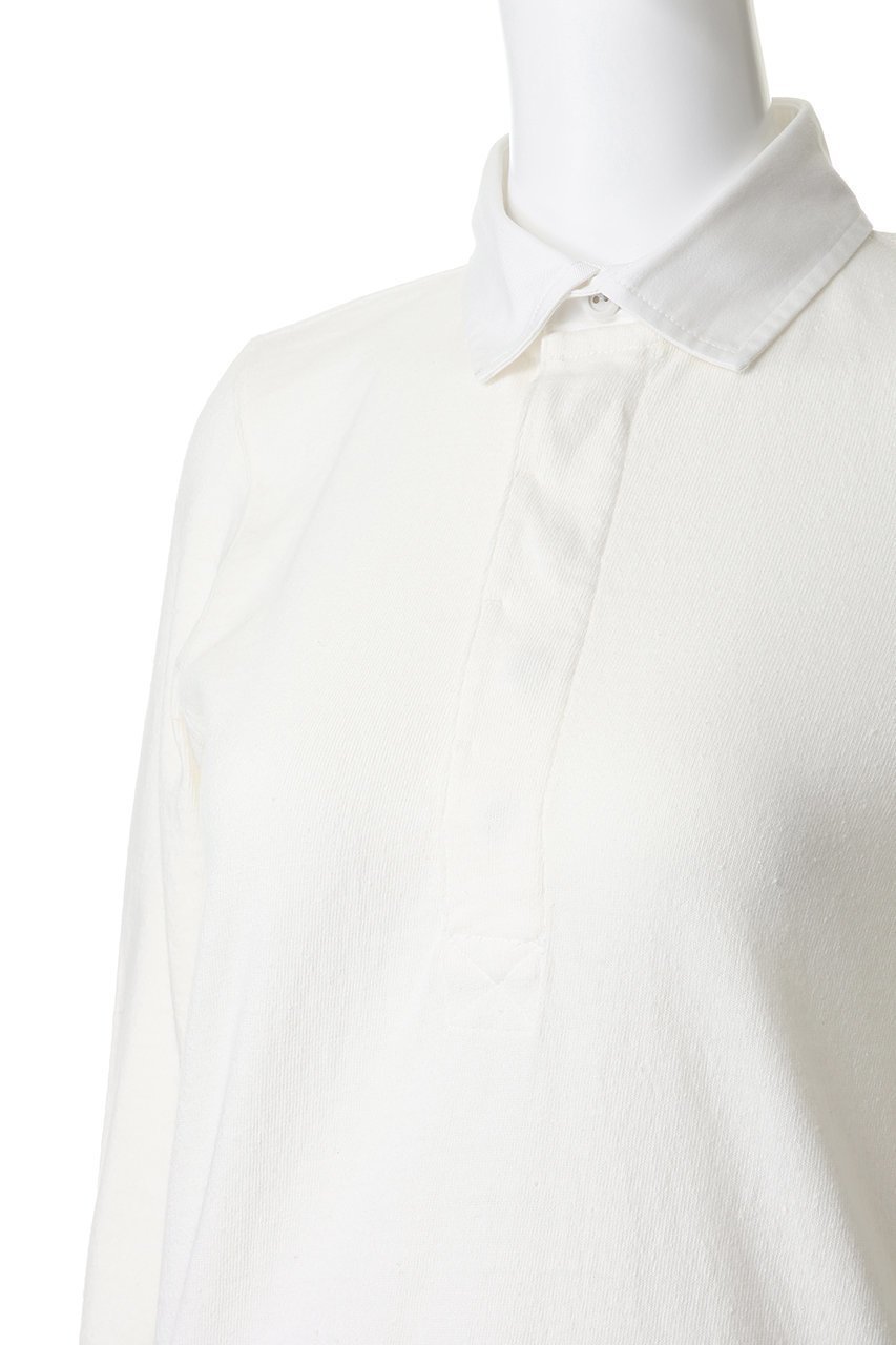 【マディソンブルー/MADISONBLUE】のSLIM FIT RUGBY SHIRT COTTON ラグビーシャツ 人気、トレンドファッション・服の通販 founy(ファニー) 　ファッション　Fashion　レディースファッション　Fashion for Women　トップス・カットソー　Cut & Sew Tops　シャツ・ブラウス・オフィスカジュアル　Elegant Blouses & Button-Ups　ロングTシャツ・Tシャツ　Longline T-Shirts & Tees　カットソー・ベーシックTシャツ　Cut-and-Sewn Tops / Stretch Tees & Basics　スリム　Slim, Slim Fit　スリーブ　Sleeve, Long Sleeve / Short Sleeve　パール　Pearl, Pearl Accent　フェミニン　Feminine, Girly　ロング　Long, Long-Length　エレガント 上品　Elegant　新作・新入荷　New Arrivals / New In　other-5|ID: prp329100004919462 ipo3291000000036905716