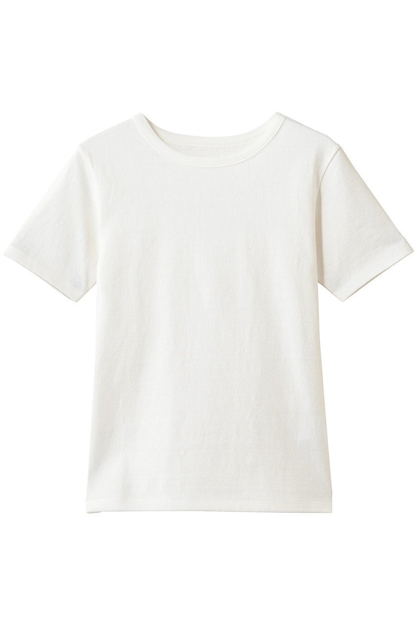 【マディソンブルー/MADISONBLUE】のCREWNECK TEE COTTON クルーネックTシャツ インテリア・キッズ・メンズ・レディースファッション・服の通販 founy(ファニー) 　ファッション　Fashion　レディースファッション　Fashion for Women　トップス・カットソー　Cut & Sew Tops　シャツ・ブラウス・オフィスカジュアル　Elegant Blouses & Button-Ups　ロングTシャツ・Tシャツ　Longline T-Shirts & Tees　カットソー・ベーシックTシャツ　Cut-and-Sewn Tops / Stretch Tees & Basics　ショート　Short, Short Length　スリーブ　Sleeve, Long Sleeve / Short Sleeve　デニム　Denim, Jeans Material　フィット　Fit, Slim Fit　フレア　Flare, Flared　ベーシック　Basic, Essential　半袖　Short Sleeve, Half Sleeve　新作・新入荷　New Arrivals / New In　ホワイト|ID: prp329100004919463 ipo3291000000036905718
