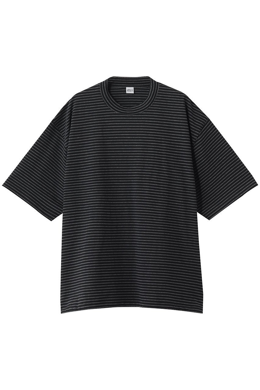 【エスアイ/ES.1 / MEN】の【MEN】Border SS T-shirts T005 インテリア・キッズ・メンズ・レディースファッション・服の通販 founy(ファニー) 　ファッション　Fashion　メンズファッション　Fashion for Men　トップス・カットソー　Cut & Sew Tops　メンズシャツ　Shirts　ロングTシャツ・Tシャツ / 着回し力抜群　Longline T-Shirts & Tees　なめらか　Smooth, Silky Texture　ショート　Short, Short Length　スリーブ　Sleeve, Long Sleeve / Short Sleeve　ドローコード　Drawcord, Drawstring Cord　ボーダー　Border, Stripe　リラックス　Relax, Relaxed Fit　ワイド　Wide, Wide Fit　エレガント 上品　Elegant　新作・新入荷　New Arrivals / New In　black|ID: prp329100004919466 ipo3291000000036905739