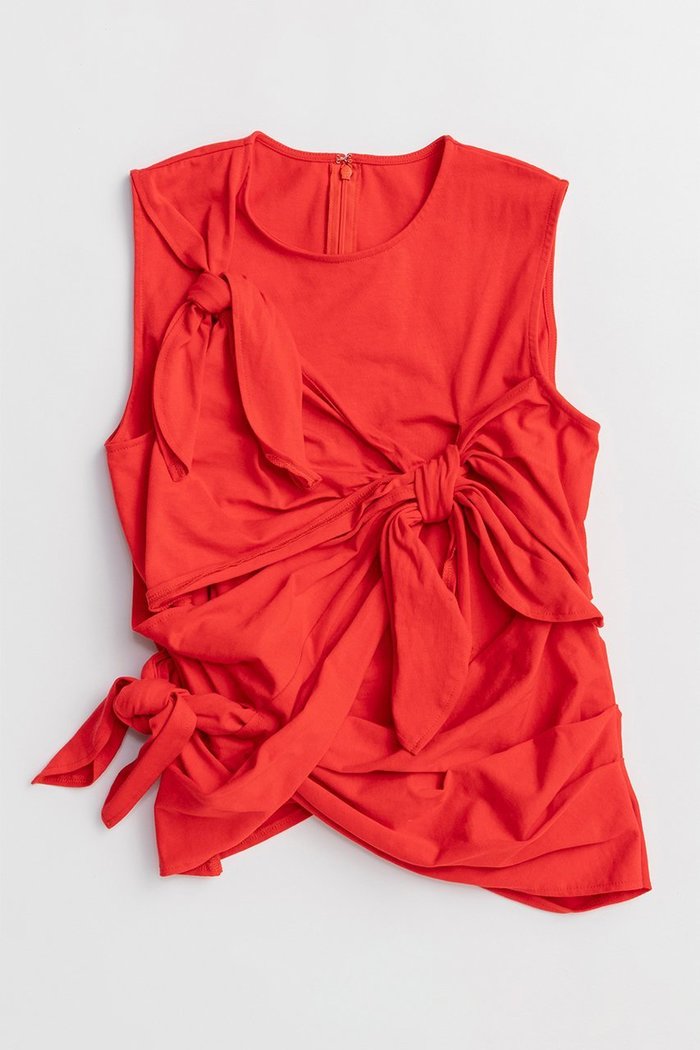 【メゾンスペシャル/MAISON SPECIAL】のKnot Sleeveless T-Shirt/ノットノースリーブTEE インテリア・キッズ・メンズ・レディースファッション・服の通販 founy(ファニー) https://founy.com/ ファッション Fashion レディースファッション Fashion for Women トップス・カットソー Cut & Sew Tops キャミソール&ノースリーブ Camisoles & Sleeveless Tops シャツ・ブラウス・オフィスカジュアル Elegant Blouses & Button-Ups ロングTシャツ・Tシャツ Longline T-Shirts & Tees カットソー・ベーシックTシャツ Cut-and-Sewn Tops / Stretch Tees & Basics ショート Short, Short Length シンプル Simple, Minimal スリーブ Sleeve, Long Sleeve / Short Sleeve タンク Tank Top, Sleeveless Top ノースリーブ Sleeveless, No-Sleeve バランス Balance, Style Balance リボン Ribbon, Bow 新作・新入荷 New Arrivals / New In |ID: prp329100004919469 ipo3291000000036905760