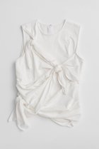 【メゾンスペシャル/MAISON SPECIAL】のKnot Sleeveless T-Shirt/ノットノースリーブTEE WHT(ホワイト)|ID: prp329100004919469 ipo3291000000036905762