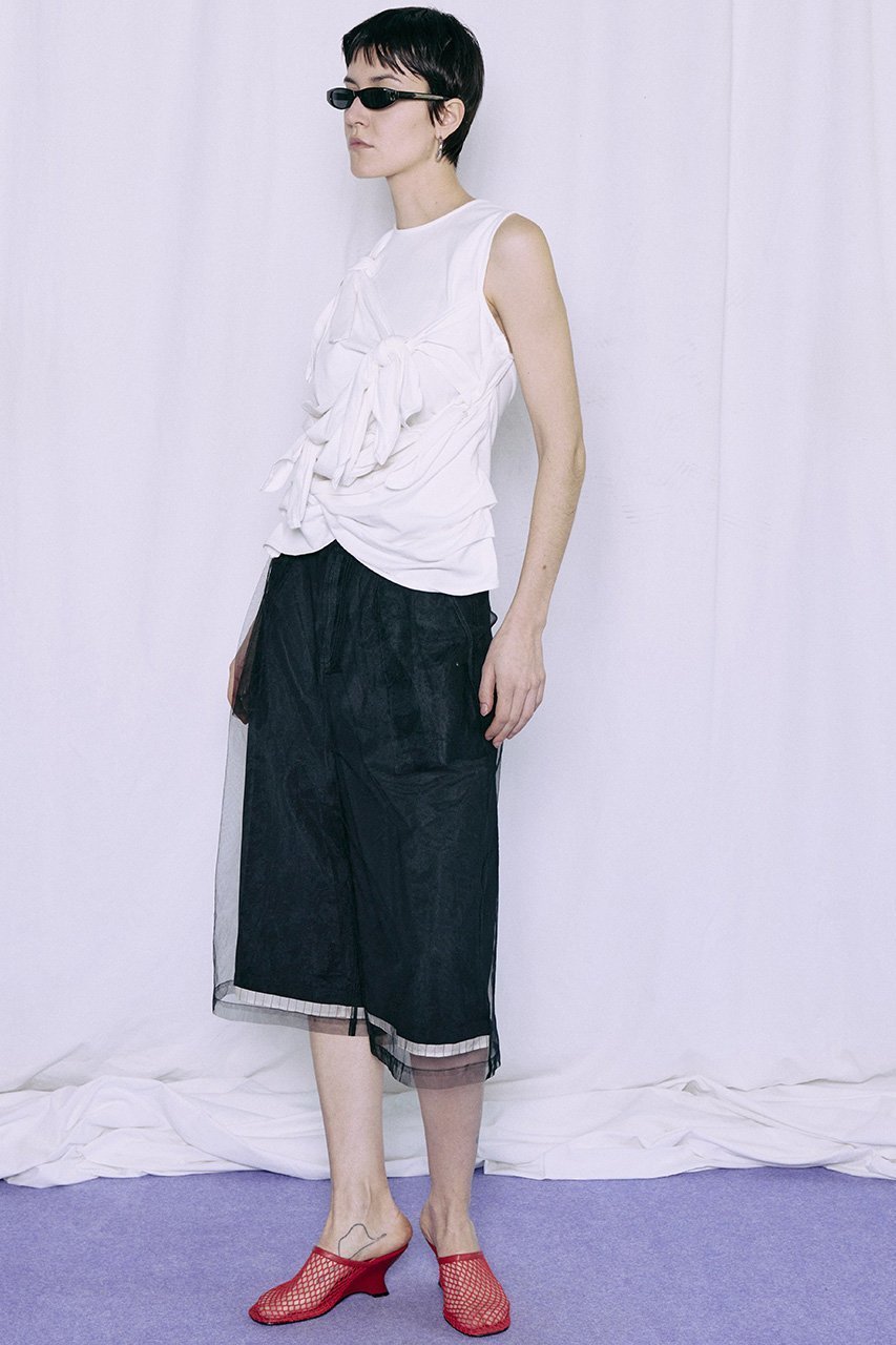 【メゾンスペシャル/MAISON SPECIAL】のKnot Sleeveless T-Shirt/ノットノースリーブTEE 人気、トレンドファッション・服の通販 founy(ファニー) ファッション Fashion レディースファッション Fashion for Women トップス・カットソー Cut & Sew Tops キャミソール&ノースリーブ Camisoles & Sleeveless Tops シャツ・ブラウス・オフィスカジュアル Elegant Blouses & Button-Ups ロングTシャツ・Tシャツ Longline T-Shirts & Tees カットソー・ベーシックTシャツ Cut-and-Sewn Tops / Stretch Tees & Basics ショート Short, Short Length シンプル Simple, Minimal スリーブ Sleeve, Long Sleeve / Short Sleeve タンク Tank Top, Sleeveless Top ノースリーブ Sleeveless, No-Sleeve バランス Balance, Style Balance リボン Ribbon, Bow 新作・新入荷 New Arrivals / New In other-6|ID: prp329100004919469 ipo3291000000036905767