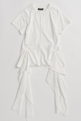 【メゾンスペシャル/MAISON SPECIAL】のRuffle Hem T-Shirt/ラッフルヘムTシャツ 人気、トレンドファッション・服の通販 founy(ファニー) ファッション Fashion レディースファッション Fashion for Women トップス・カットソー Cut & Sew Tops シャツ・ブラウス・オフィスカジュアル Elegant Blouses & Button-Ups ロングTシャツ・Tシャツ Longline T-Shirts & Tees カットソー・ベーシックTシャツ Cut-and-Sewn Tops / Stretch Tees & Basics なめらか Smooth, Silky Texture カットソー Cut and Sewn Top ショート Short, Short Length シンプル Simple, Minimal スラックス Slacks, Dress Pants スリーブ Sleeve, Long Sleeve / Short Sleeve デニム Denim, Jeans Material ハーフ Half, Half-Length ラッフル Ruffle, Frill 新作・新入荷 New Arrivals / New In |ID:prp329100004919470