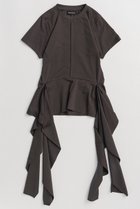 【メゾンスペシャル/MAISON SPECIAL】のRuffle Hem T-Shirt/ラッフルヘムTシャツ 人気、トレンドファッション・服の通販 founy(ファニー) ファッション Fashion レディースファッション Fashion for Women トップス・カットソー Cut & Sew Tops シャツ・ブラウス・オフィスカジュアル Elegant Blouses & Button-Ups ロングTシャツ・Tシャツ Longline T-Shirts & Tees カットソー・ベーシックTシャツ Cut-and-Sewn Tops / Stretch Tees & Basics なめらか Smooth, Silky Texture カットソー Cut and Sewn Top ショート Short, Short Length シンプル Simple, Minimal スラックス Slacks, Dress Pants スリーブ Sleeve, Long Sleeve / Short Sleeve デニム Denim, Jeans Material ハーフ Half, Half-Length ラッフル Ruffle, Frill 新作・新入荷 New Arrivals / New In thumbnail C.GRY(チャコールグレー)|ID: prp329100004919470 ipo3291000000036905772