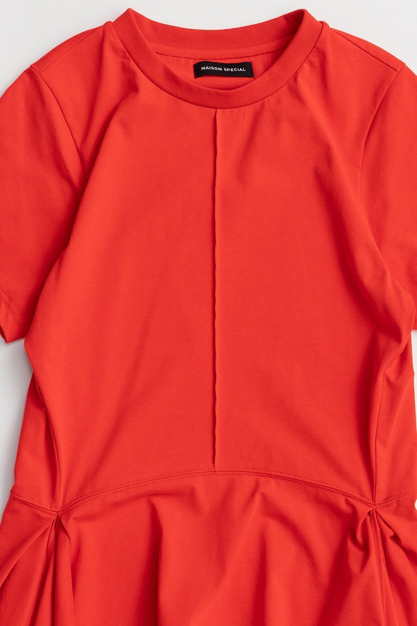 【メゾンスペシャル/MAISON SPECIAL】のRuffle Hem T-Shirt/ラッフルヘムTシャツ 人気、トレンドファッション・服の通販 founy(ファニー) 　ファッション　Fashion　レディースファッション　Fashion for Women　トップス・カットソー　Cut & Sew Tops　シャツ・ブラウス・オフィスカジュアル　Elegant Blouses & Button-Ups　ロングTシャツ・Tシャツ　Longline T-Shirts & Tees　カットソー・ベーシックTシャツ　Cut-and-Sewn Tops / Stretch Tees & Basics　なめらか　Smooth, Silky Texture　カットソー　Cut and Sewn Top　ショート　Short, Short Length　シンプル　Simple, Minimal　スラックス　Slacks, Dress Pants　スリーブ　Sleeve, Long Sleeve / Short Sleeve　デニム　Denim, Jeans Material　ハーフ　Half, Half-Length　ラッフル　Ruffle, Frill　新作・新入荷　New Arrivals / New In　other-2|ID: prp329100004919470 ipo3291000000036905774