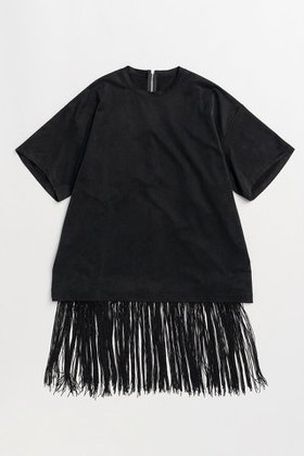 【メゾンスペシャル/MAISON SPECIAL】のFringe Cupra Jersey T-Shirt/フリンジキュプラジャージTシャツ 人気、トレンドファッション・服の通販 founy(ファニー) ファッション Fashion レディースファッション Fashion for Women トップス・カットソー Cut & Sew Tops シャツ・ブラウス・オフィスカジュアル Elegant Blouses & Button-Ups ロングTシャツ・Tシャツ Longline T-Shirts & Tees カットソー・ベーシックTシャツ Cut-and-Sewn Tops / Stretch Tees & Basics インナー Innerwear ヴィンテージ Vintage Style 秋 Autumn カットソー Cut and Sewn Top キャミソール Camisole, Spaghetti Strap Top キュプラ Cupro, Eco Fabric ショート Short, Short Length シンプル Simple, Minimal ジャケット Jacket, Outerwear スリーブ Sleeve, Long Sleeve / Short Sleeve ドレープ Drape, Draping Fabric ビッグ Big, Oversized フリンジ Fringe, Tassel メッシュ Mesh, Net Fabric リラックス Relax, Relaxed Fit ルーズ Loose, Oversized エレガント 上品 Elegant 新作・新入荷 New Arrivals / New In |ID:prp329100004919471