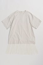 【メゾンスペシャル/MAISON SPECIAL】のFringe Cupra Jersey T-Shirt/フリンジキュプラジャージTシャツ 人気、トレンドファッション・服の通販 founy(ファニー) ファッション Fashion レディースファッション Fashion for Women トップス・カットソー Cut & Sew Tops シャツ・ブラウス・オフィスカジュアル Elegant Blouses & Button-Ups ロングTシャツ・Tシャツ Longline T-Shirts & Tees カットソー・ベーシックTシャツ Cut-and-Sewn Tops / Stretch Tees & Basics インナー Innerwear ヴィンテージ Vintage Style 秋 Autumn カットソー Cut and Sewn Top キャミソール Camisole, Spaghetti Strap Top キュプラ Cupro, Eco Fabric ショート Short, Short Length シンプル Simple, Minimal ジャケット Jacket, Outerwear スリーブ Sleeve, Long Sleeve / Short Sleeve ドレープ Drape, Draping Fabric ビッグ Big, Oversized フリンジ Fringe, Tassel メッシュ Mesh, Net Fabric リラックス Relax, Relaxed Fit ルーズ Loose, Oversized エレガント 上品 Elegant 新作・新入荷 New Arrivals / New In thumbnail IVR(アイボリー)|ID: prp329100004919471 ipo3291000000036905783
