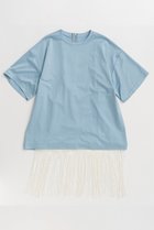 【メゾンスペシャル/MAISON SPECIAL】のFringe Cupra Jersey T-Shirt/フリンジキュプラジャージTシャツ 人気、トレンドファッション・服の通販 founy(ファニー) ファッション Fashion レディースファッション Fashion for Women トップス・カットソー Cut & Sew Tops シャツ・ブラウス・オフィスカジュアル Elegant Blouses & Button-Ups ロングTシャツ・Tシャツ Longline T-Shirts & Tees カットソー・ベーシックTシャツ Cut-and-Sewn Tops / Stretch Tees & Basics インナー Innerwear ヴィンテージ Vintage Style 秋 Autumn カットソー Cut and Sewn Top キャミソール Camisole, Spaghetti Strap Top キュプラ Cupro, Eco Fabric ショート Short, Short Length シンプル Simple, Minimal ジャケット Jacket, Outerwear スリーブ Sleeve, Long Sleeve / Short Sleeve ドレープ Drape, Draping Fabric ビッグ Big, Oversized フリンジ Fringe, Tassel メッシュ Mesh, Net Fabric リラックス Relax, Relaxed Fit ルーズ Loose, Oversized エレガント 上品 Elegant 新作・新入荷 New Arrivals / New In thumbnail BLU(ブルー)|ID: prp329100004919471 ipo3291000000036905784