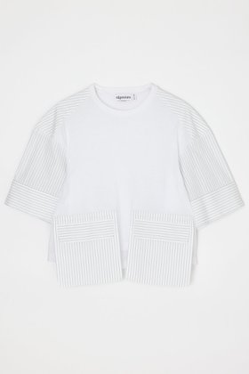 【ナゴンスタンス/nagonstans】の【4/15 12:00販売開始】woven combi t-shirt 人気、トレンドファッション・服の通販 founy(ファニー) ファッション Fashion レディースファッション Fashion for Women トップス・カットソー Cut & Sew Tops シャツ・ブラウス・オフィスカジュアル Elegant Blouses & Button-Ups ロングTシャツ・Tシャツ Longline T-Shirts & Tees カットソー・ベーシックTシャツ Cut-and-Sewn Tops / Stretch Tees & Basics コンパクト Compact, Small Size コンビ Combo, Combination Style ショート Short, Short Length スリーブ Sleeve, Long Sleeve / Short Sleeve バランス Balance, Style Balance ベーシック Basic, Essential ポケット Pocket, Pocket Detail 新作・新入荷 New Arrivals / New In |ID:prp329100004919474