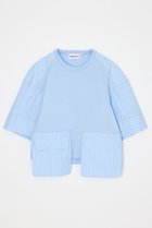 【ナゴンスタンス/nagonstans】の【4/15 12:00販売開始】woven combi t-shirt 人気、トレンドファッション・服の通販 founy(ファニー) ファッション Fashion レディースファッション Fashion for Women トップス・カットソー Cut & Sew Tops シャツ・ブラウス・オフィスカジュアル Elegant Blouses & Button-Ups ロングTシャツ・Tシャツ Longline T-Shirts & Tees カットソー・ベーシックTシャツ Cut-and-Sewn Tops / Stretch Tees & Basics コンパクト Compact, Small Size コンビ Combo, Combination Style ショート Short, Short Length スリーブ Sleeve, Long Sleeve / Short Sleeve バランス Balance, Style Balance ベーシック Basic, Essential ポケット Pocket, Pocket Detail 新作・新入荷 New Arrivals / New In thumbnail Water|ID: prp329100004919474 ipo3291000000036905813
