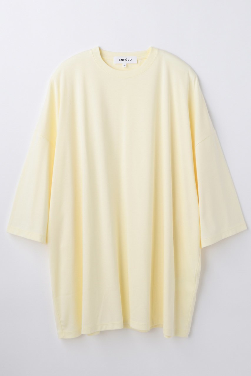 【エンフォルド/ENFOLD】の【4/15 12:00販売開始】BIG SILHOUETTE T-SHIRT インテリア・キッズ・メンズ・レディースファッション・服の通販 founy(ファニー) ファッション Fashion レディースファッション Fashion for Women トップス・カットソー Cut & Sew Tops シャツ・ブラウス・オフィスカジュアル Elegant Blouses & Button-Ups ロングTシャツ・Tシャツ Longline T-Shirts & Tees カットソー・ベーシックTシャツ Cut-and-Sewn Tops / Stretch Tees & Basics ショート Short, Short Length シルケット Silket, Silky Cotton スリーブ Sleeve, Long Sleeve / Short Sleeve 新作・新入荷 New Arrivals / New In ベージュ|ID: prp329100004919477 ipo3291000000036905827