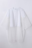 【エンフォルド/ENFOLD】の【4/15 12:00販売開始】SHEER LAYERED T-SHIRT 人気、トレンドファッション・服の通販 founy(ファニー) ファッション Fashion レディースファッション Fashion for Women トップス・カットソー Cut & Sew Tops シャツ・ブラウス・オフィスカジュアル Elegant Blouses & Button-Ups ロングTシャツ・Tシャツ Longline T-Shirts & Tees カットソー・ベーシックTシャツ Cut-and-Sewn Tops / Stretch Tees & Basics オーガンジー Organza Fabric クロップド Cropped, Short Length コンパクト Compact, Small Size シアー Sheer, See-Through シフォン Chiffon, Lightweight Fabric ショート Short, Short Length スリーブ Sleeve, Long Sleeve / Short Sleeve バランス Balance, Style Balance エレガント 上品 Elegant 夏 Summer 新作・新入荷 New Arrivals / New In 春 Spring S/S・春夏 SS, Spring/Summer, Warm Season |ID:prp329100004919478