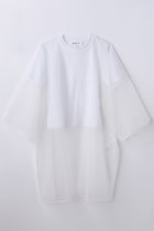 【エンフォルド/ENFOLD】の【4/15 12:00販売開始】SHEER LAYERED T-SHIRT 人気、トレンドファッション・服の通販 founy(ファニー) ファッション Fashion レディースファッション Fashion for Women トップス・カットソー Cut & Sew Tops シャツ・ブラウス・オフィスカジュアル Elegant Blouses & Button-Ups ロングTシャツ・Tシャツ Longline T-Shirts & Tees カットソー・ベーシックTシャツ Cut-and-Sewn Tops / Stretch Tees & Basics オーガンジー Organza Fabric クロップド Cropped, Short Length コンパクト Compact, Small Size シアー Sheer, See-Through シフォン Chiffon, Lightweight Fabric ショート Short, Short Length スリーブ Sleeve, Long Sleeve / Short Sleeve バランス Balance, Style Balance エレガント 上品 Elegant 夏 Summer 新作・新入荷 New Arrivals / New In 春 Spring S/S・春夏 SS, Spring/Summer, Warm Season thumbnail ホワイト|ID: prp329100004919478 ipo3291000000036905830