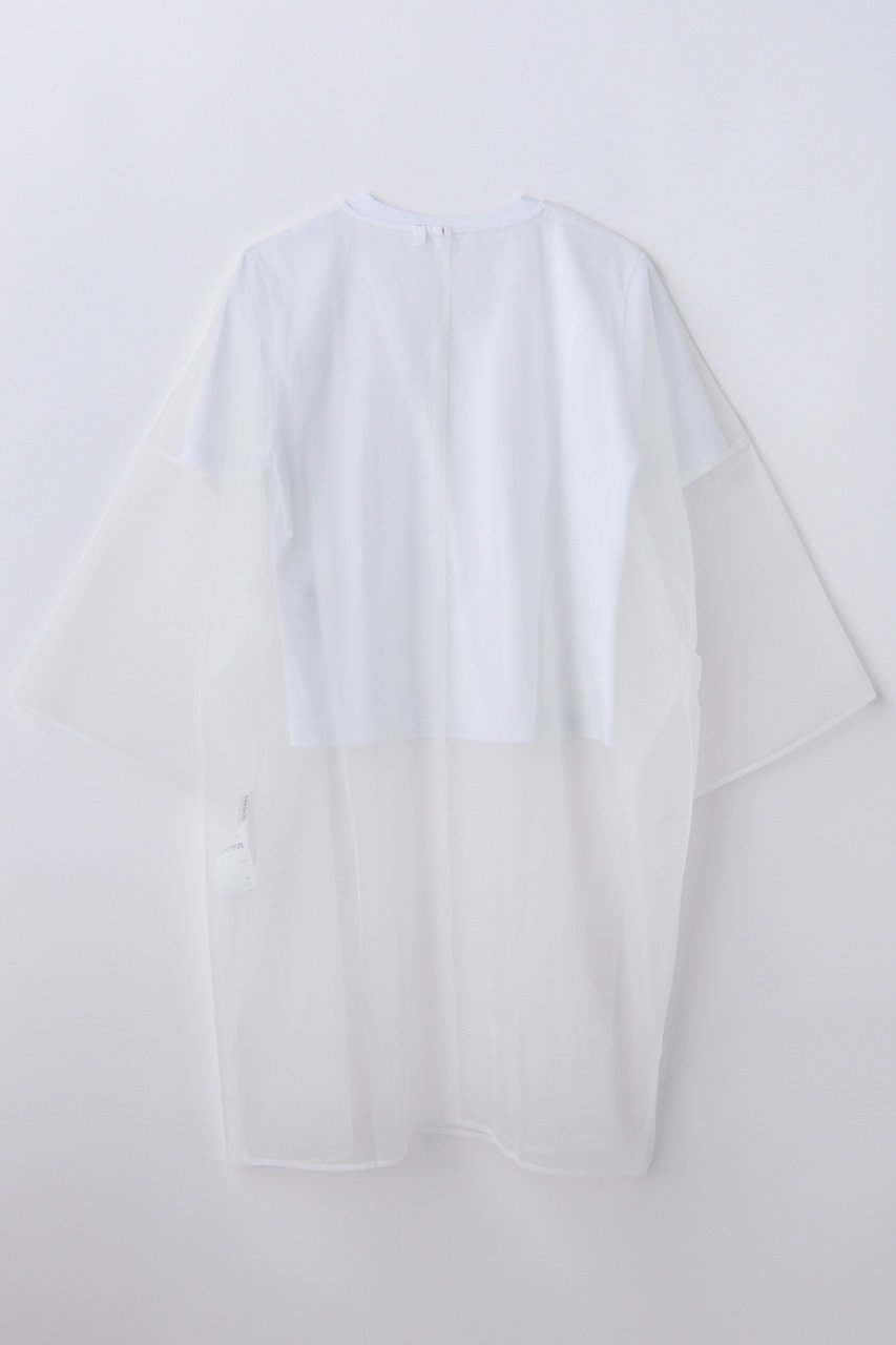 【エンフォルド/ENFOLD】の【4/15 12:00販売開始】SHEER LAYERED T-SHIRT 人気、トレンドファッション・服の通販 founy(ファニー) 　ファッション　Fashion　レディースファッション　Fashion for Women　トップス・カットソー　Cut & Sew Tops　シャツ・ブラウス・オフィスカジュアル　Elegant Blouses & Button-Ups　ロングTシャツ・Tシャツ　Longline T-Shirts & Tees　カットソー・ベーシックTシャツ　Cut-and-Sewn Tops / Stretch Tees & Basics　オーガンジー　Organza Fabric　クロップド　Cropped, Short Length　コンパクト　Compact, Small Size　シアー　Sheer, See-Through　シフォン　Chiffon, Lightweight Fabric　ショート　Short, Short Length　スリーブ　Sleeve, Long Sleeve / Short Sleeve　バランス　Balance, Style Balance　エレガント 上品　Elegant　夏　Summer　新作・新入荷　New Arrivals / New In　春　Spring　S/S・春夏　SS, Spring/Summer, Warm Season　other-2|ID: prp329100004919478 ipo3291000000036905831