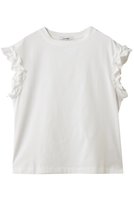 【スローン/SLOANE】のコットン フリルフレンチスリーブ 人気、トレンドファッション・服の通販 founy(ファニー) ファッション Fashion レディースファッション Fashion for Women トップス・カットソー Cut & Sew Tops シャツ・ブラウス・オフィスカジュアル Elegant Blouses & Button-Ups ロングTシャツ・Tシャツ Longline T-Shirts & Tees カットソー・ベーシックTシャツ Cut-and-Sewn Tops / Stretch Tees & Basics ギャザー Gathered, Ruffled ショート Short, Short Length スリーブ Sleeve, Long Sleeve / Short Sleeve フェミニン Feminine, Girly フリル Frill, Ruffle 抗菌 Antibacterial, Bacteria-Resistant 新作・新入荷 New Arrivals / New In |ID:prp329100004919480