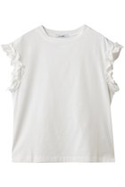 【スローン/SLOANE】のコットン フリルフレンチスリーブ 人気、トレンドファッション・服の通販 founy(ファニー) ファッション Fashion レディースファッション Fashion for Women トップス・カットソー Cut & Sew Tops シャツ・ブラウス・オフィスカジュアル Elegant Blouses & Button-Ups ロングTシャツ・Tシャツ Longline T-Shirts & Tees カットソー・ベーシックTシャツ Cut-and-Sewn Tops / Stretch Tees & Basics ギャザー Gathered, Ruffled ショート Short, Short Length スリーブ Sleeve, Long Sleeve / Short Sleeve フェミニン Feminine, Girly フリル Frill, Ruffle 抗菌 Antibacterial, Bacteria-Resistant 新作・新入荷 New Arrivals / New In thumbnail ホワイト|ID: prp329100004919480 ipo3291000000036905843